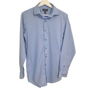 Alfani Men’s Slim Fit Dress Shirt Light Blue Neck 14-14.5 Sleeve 32-33 Small